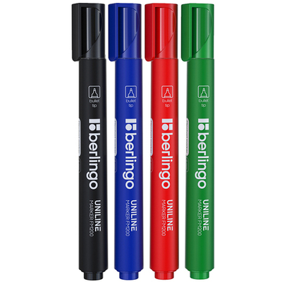 Набор маркеров для флипчарта Berlingo "Uniline FM200", 4 цвета