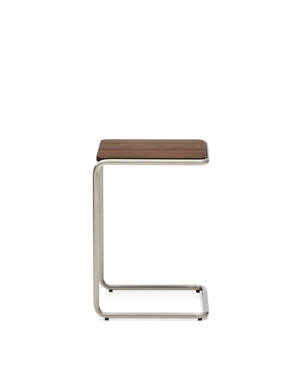 Приставной столик Tarsel из орехового шпона и стали