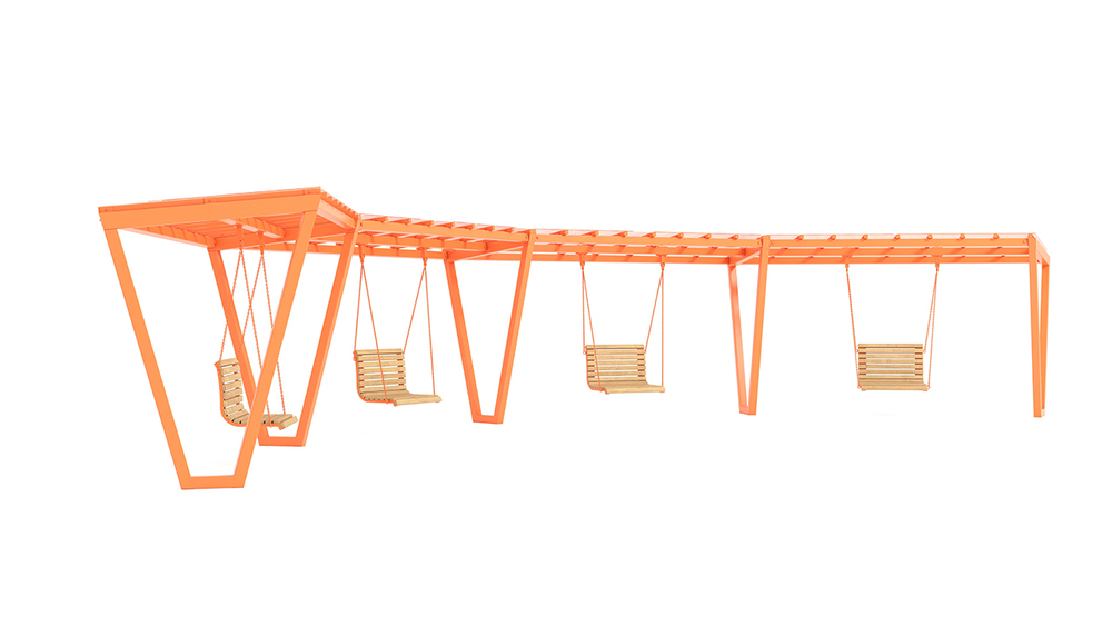 Навес с качелями SK00233