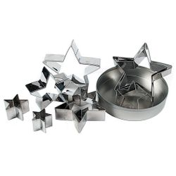 Набор кондитерских форм "Звезда", h 3 см, d 3/ 4/ 5/ 6/ 7/ 8/ 9/ 10/ 12 см, P.L.
