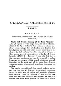 Organic Chemistry. Part 1 | William Henry Perkin