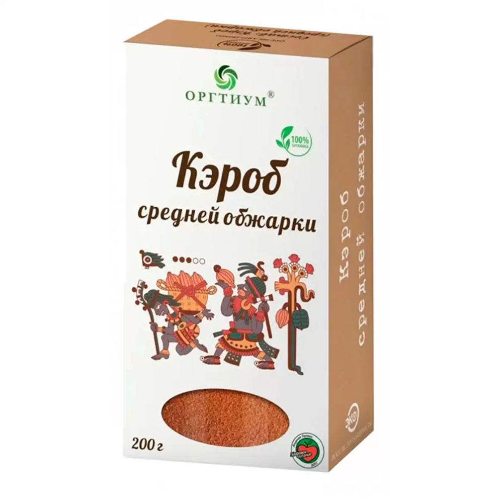Кэроб средней обжарки Оргтиум 200 гр