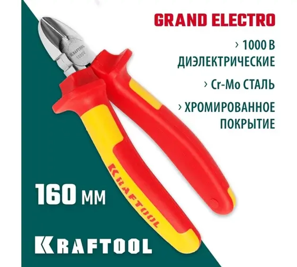 X-Cut® бокорезы с коробчатым шарниром, 160 мм, хром, 2-комп ручки