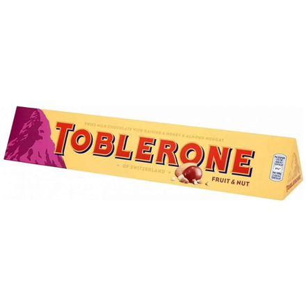 Шоколад Toblerone молочный с изюмом 100 гр