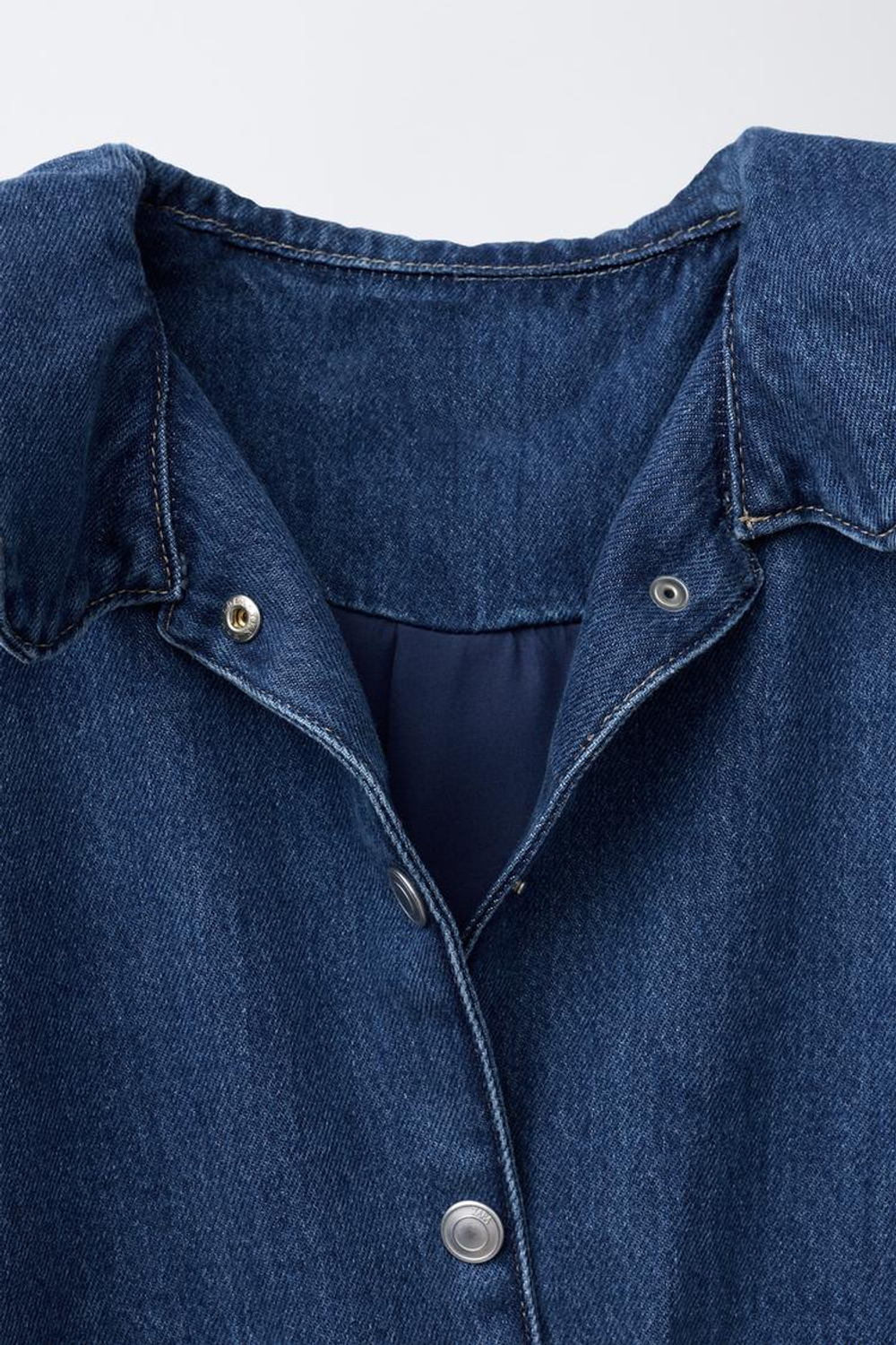 ZARA ДЖИНСОВАЯ КУРТКА, СИНИЙ