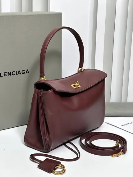 BALENCIAGA RODEO HANDBAG Бордовый