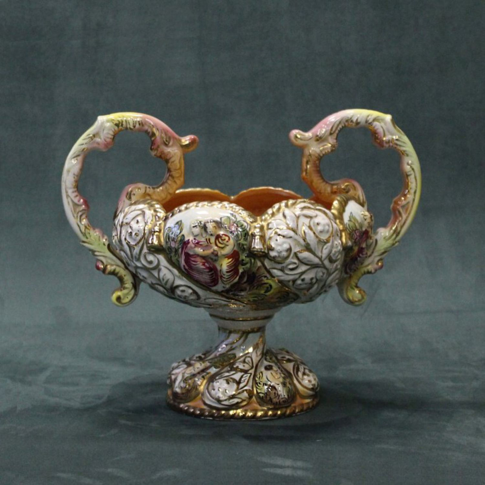 Винтаж: Ваза для фруктов Capodimonte