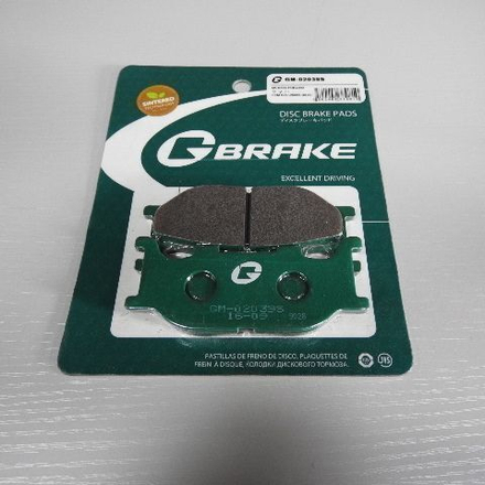 Колодки тормозные GM-02039S G-brake (MCB666, FDB2003)