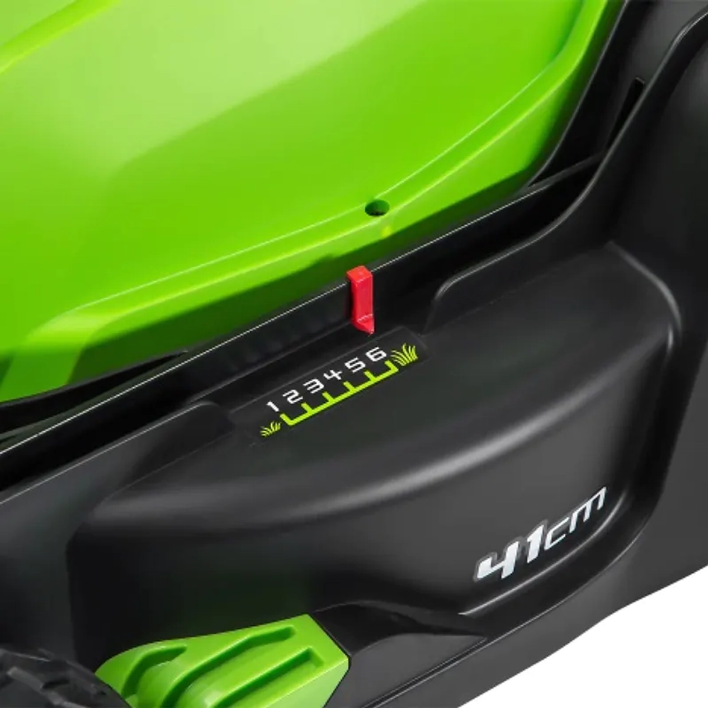 Аккумуляторная газонокосилка Greenworks G40LM41K3 40В (1 x 3 Ач, ЗУ) нож 41 см, 2504707UE