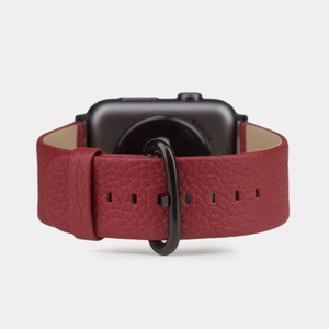 Ремешок кожаный для Apple Watch 42/44mm Classic вишневого цвета