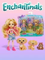 Набор Энчантималс Семья золотистых ретриверов Герики HHB85