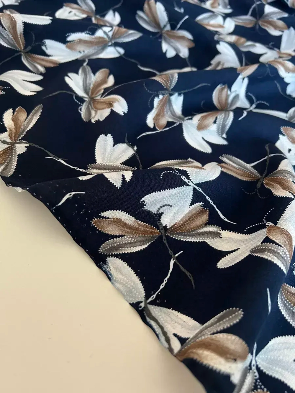 Ткань для шитья штапель вискоза принт