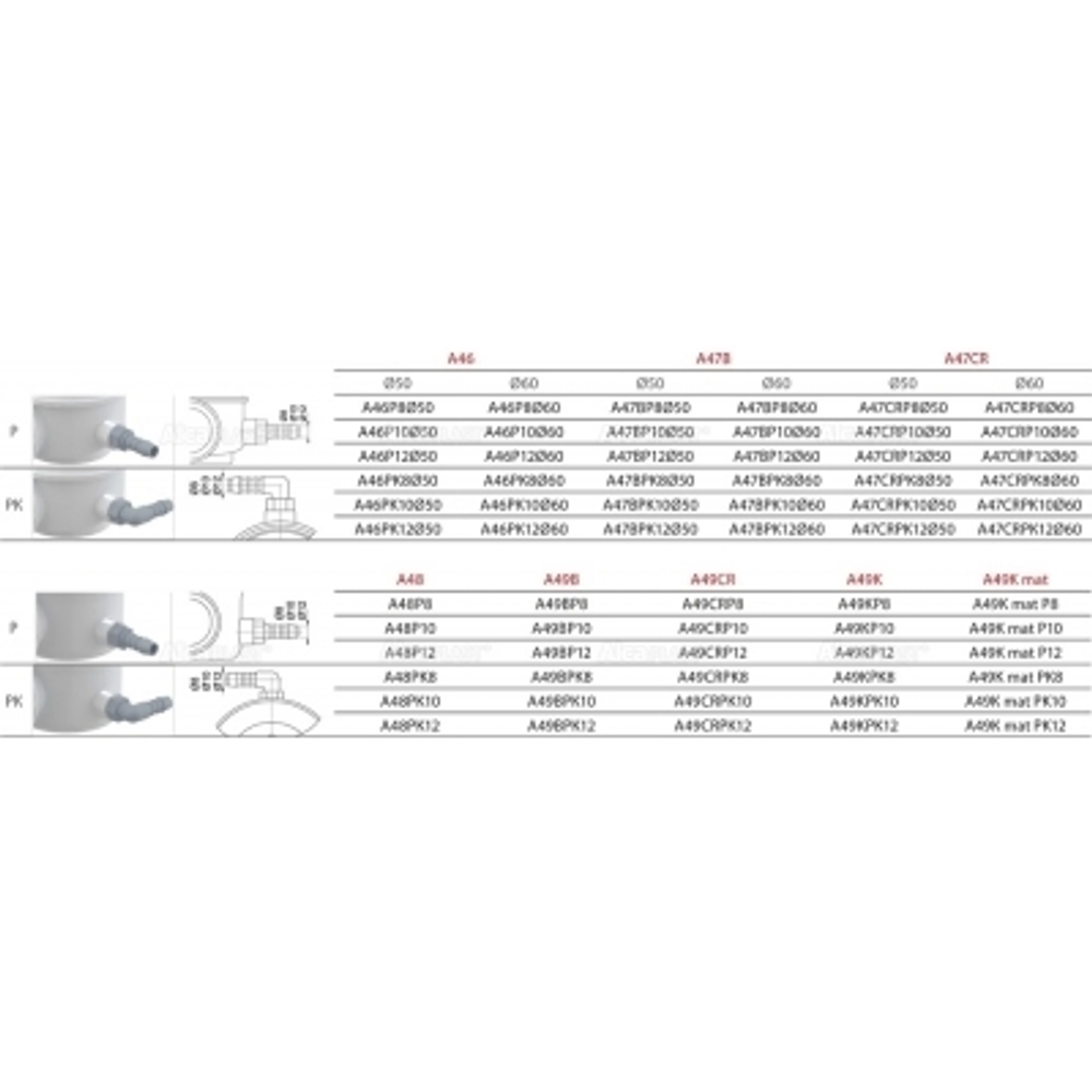 A49CR Сифон для душевого поддона, хромированный