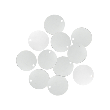 Пайетки плоские 25мм, 'Астра' 10г (1 серебро)