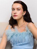 Серьги "Sun long Pink Blue"