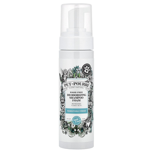 Poo-Pourri, Pet-Pourri ™, дезодорирующий шампунь-пенка без смывания, свежесть, 6 жидк. Унций (177 мл)