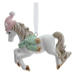 GAEM Фигурка декоративная подвесная "Лошадка", L9 W2 H8,5 см, 2в.