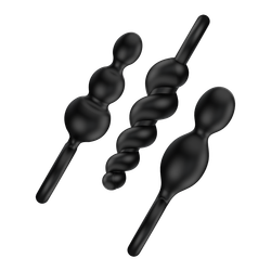 Набор анальных стимуляторов Satisfyer Plugs, черный