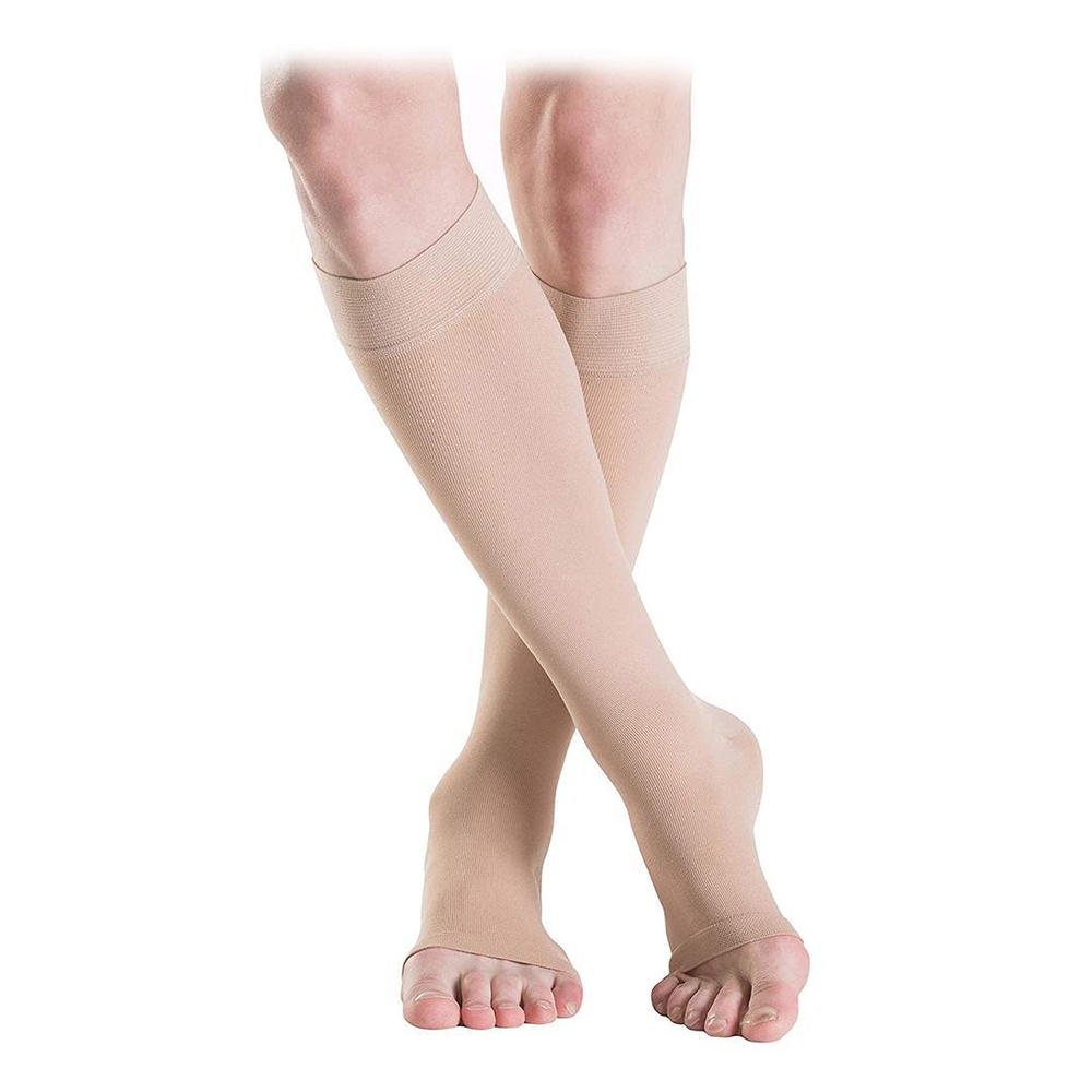 Гольфы Sigvaris Essential Thermoregulating (Хлопок), класс компрессии 2, серия CO2, открытый мысок