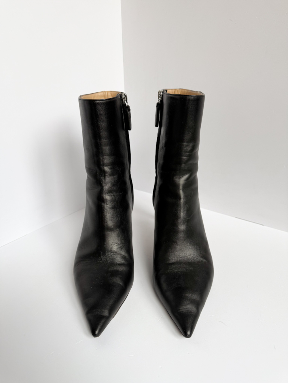 Кожаные ботильоны Kiton, 38,5