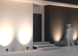 Уличный грунтовый светодиодный светильник Maytoni Ares O309FL-L18B3K