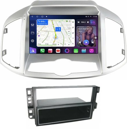 Магнитола для Chevrolet Captiva 2011-2015 (перенос БК вниз) - FarCar GX9-7066F2 монитор 9.5" 2K QLED на Android 14, TS20, 6+128Гб, CarPlay, 4G SIM-слот