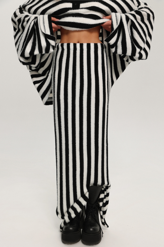 Юбка в полоску