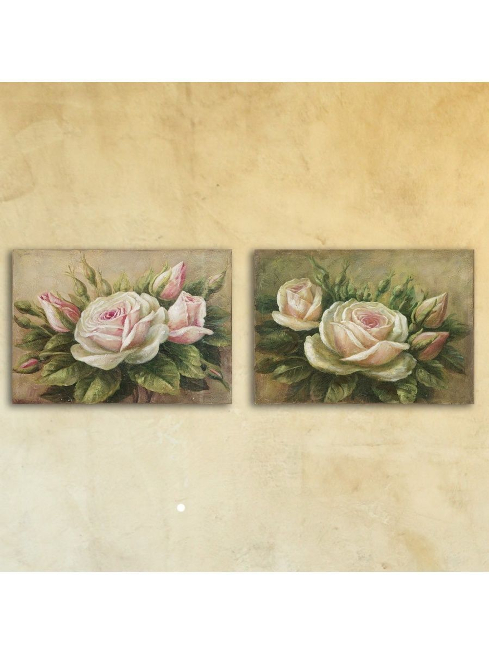Стеклянная модульная картина "Бутоны роз" Декор для дома, подарок