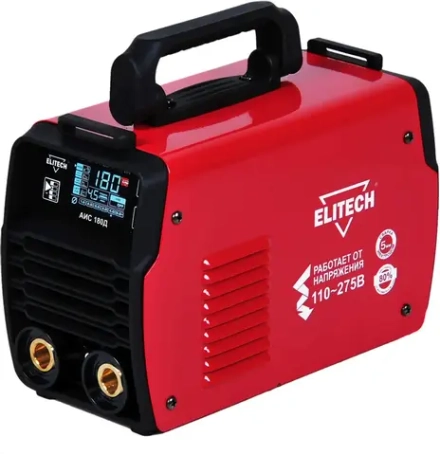 Сварочный аппарат Elitech АИС 180Д (E1703.012.00) инвертор MMA DC/TIG DC 5.4кВт (196351)