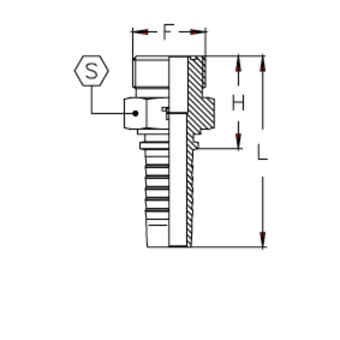 Фитинг DN 16 ORFS (Ш) 1