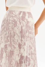 4942 Юбка женская (кофейно-молочный принт)