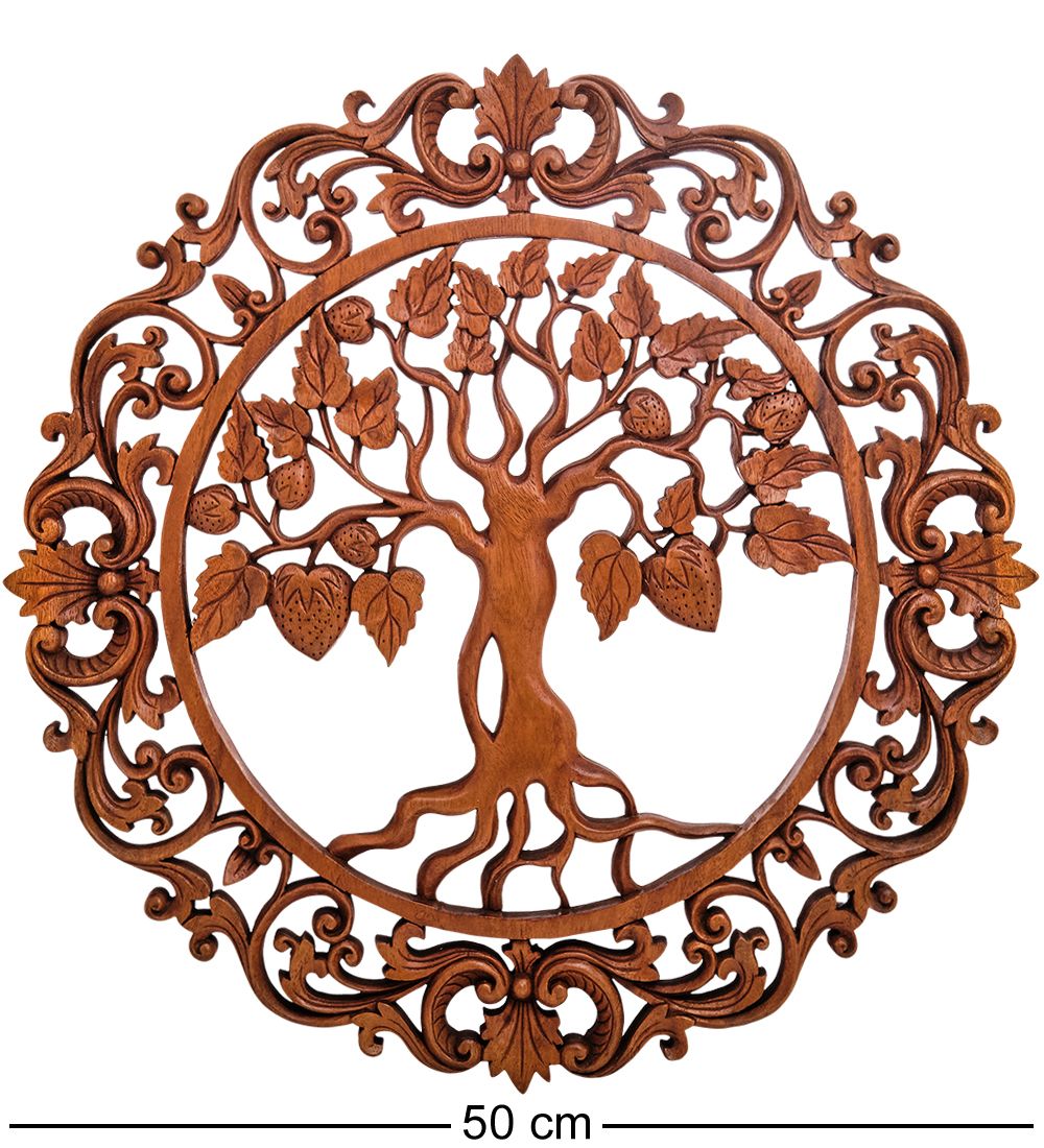 Decor and Gift 17-100 Панно резное «Дерево жизни» (суар, о.Бали)