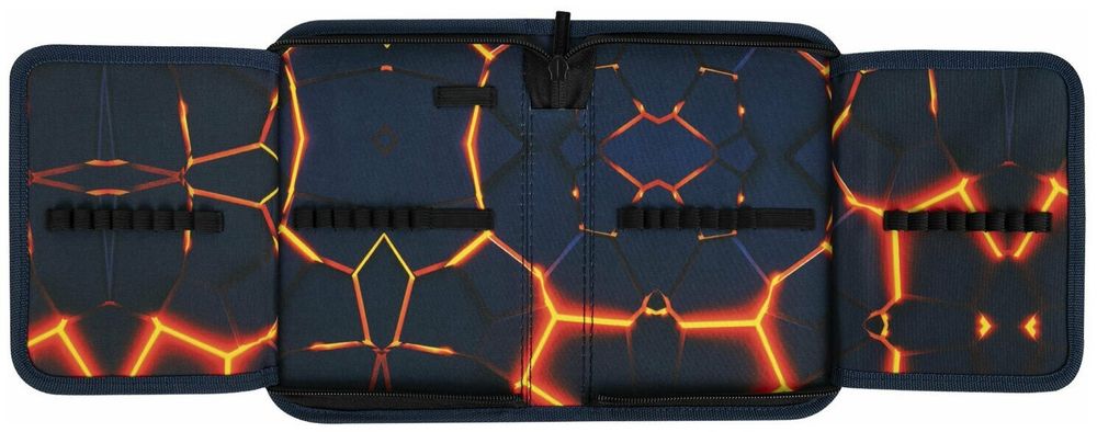 Пенал BRAUBERG, 1 отделение, 2 откидные планки, полиэстер, 21х14 см, "Keep out", 270719