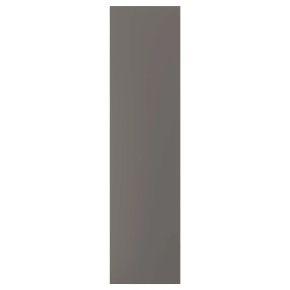 Дверь с петлями - FORSAND IKEA/ФОРСАНД ИКЕА, 195х50 см,  серый