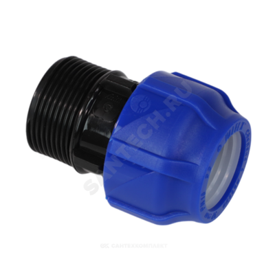 Муфта компрессионная ПЭ Дн 25х1/2" НР Ру16 VALFEX 121001125012