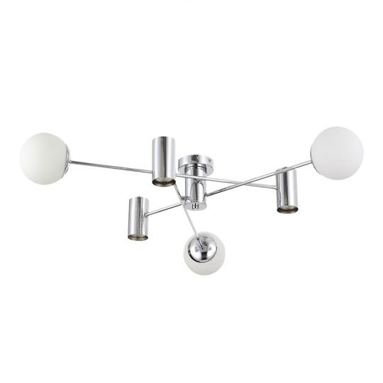 SLE1105-102-06 Светильник потолочный Хром/Белый GU10+E27 3+3*5+60W