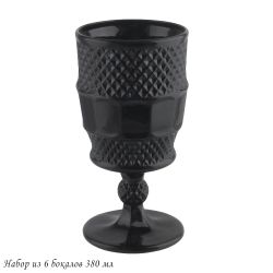 Lenardi 583-006 Набор из 6 бокалов 380 мл в под.уп.(х4)Стекло