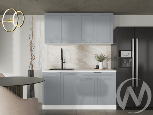 Кухня Даллас 1;6 (серый софт)