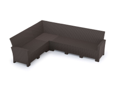 Угловой диван под ротанг Калифорния “California“ 240х188 см арт.80497-1 без подушек