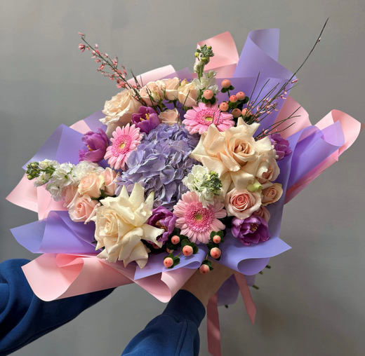 Букет "Лавандовый шейк"