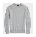 Фактурный хлопковый свитер с круглым вырезом Polo Ralph Lauren