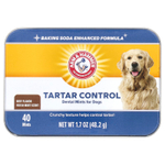 Arm & Hammer, леденцы от зубного камня, для собак, со вкусом свежей мяты, говядина, 40 леденцов, 48,2 г (1,7 унции)