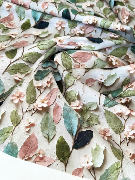 ИМПАСТО, ВЕСЕННЕЕ ЦВЕТЕНИЕ, отрез 45 см - 100% хлопок 5