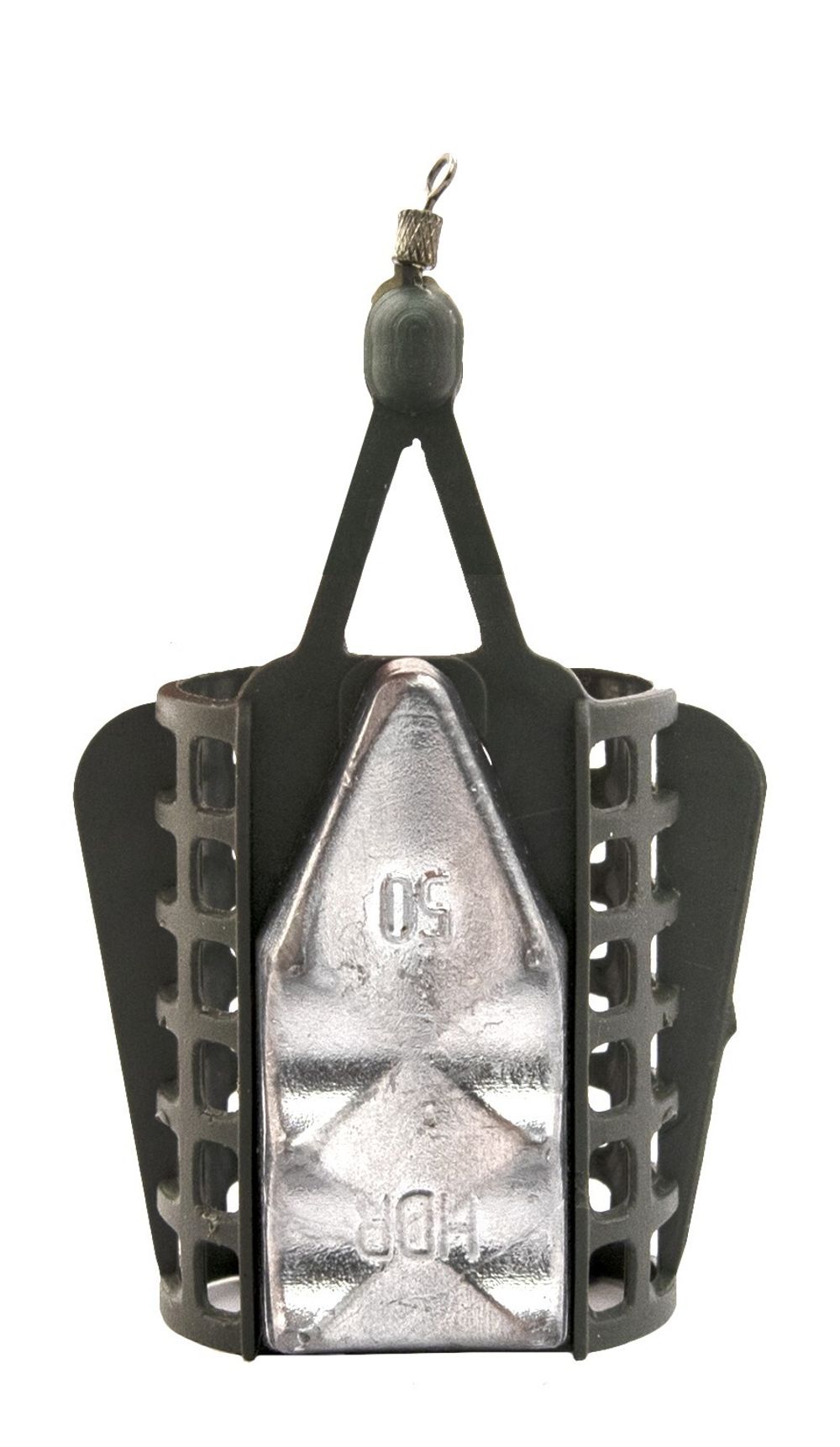 Кормушка ECOPRO фидерная пластик. Хамелеон с грунтозацепом  50 г. (10 шт.)