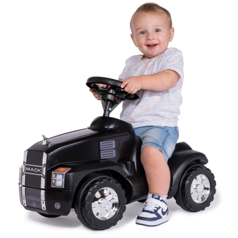Детская машинка-каталка Rolly Toys Minitrac 161003X трактор MACK чёрный от 2 лет — фото 9