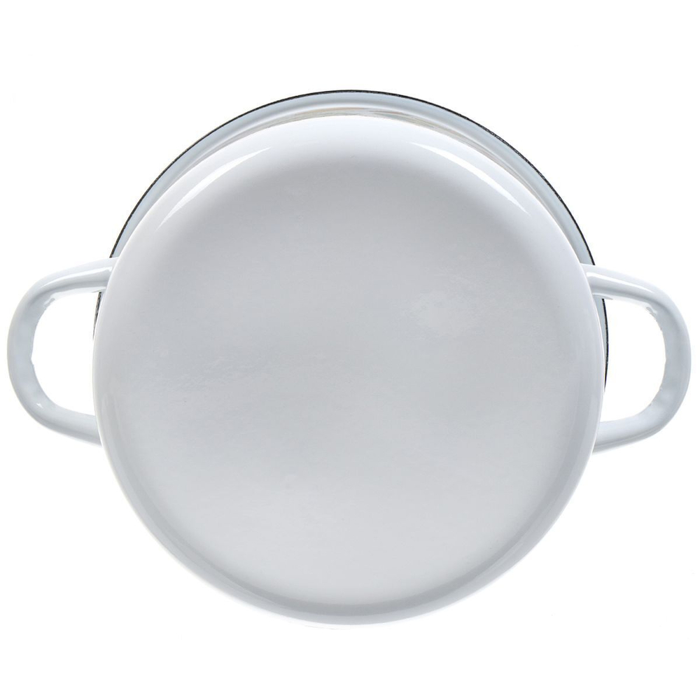 Набор эмалированной посуды 6 пр, кастрюли 1.5, 2.9, 4.5 л, цилиндр, СтальЭмаль, Гратен, 1c33