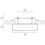L01002323 Светильник LEVIGO MR16/HP16 ЗОЛОТО (010023+510023)