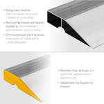 STAYER STABIL 3 м, правило алюминиевое, Professional (10723-3.0)