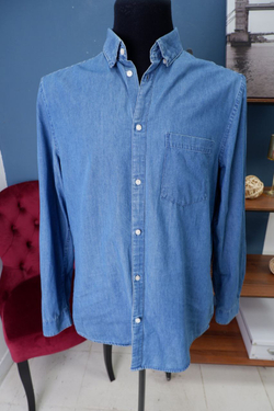 Рубашка H&M из хлопка 46 размер