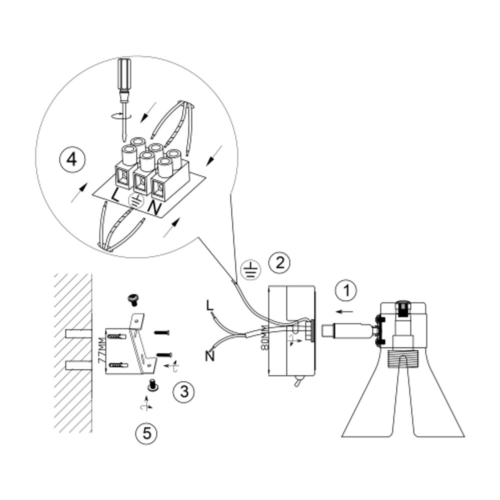 Светильник настенно-потолочный спот Rivoli Maira 7054-701 1 х Е14 40 Вт поворотный с выключателем | Rivoli